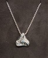 Collana Damiani Donna Classici Tradition in Oro Diamante TRIANGOLO 1.07 H IF